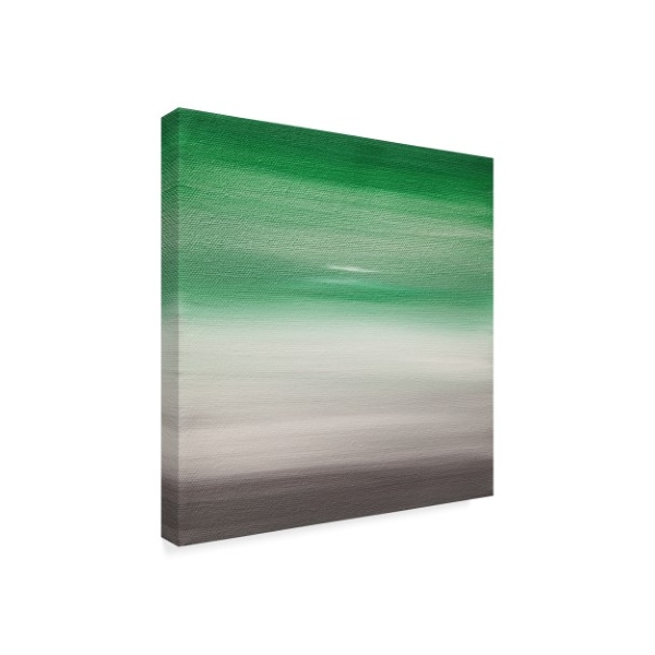 Hilary Winfield 'Green Sunsets' Canvas Art,18x18